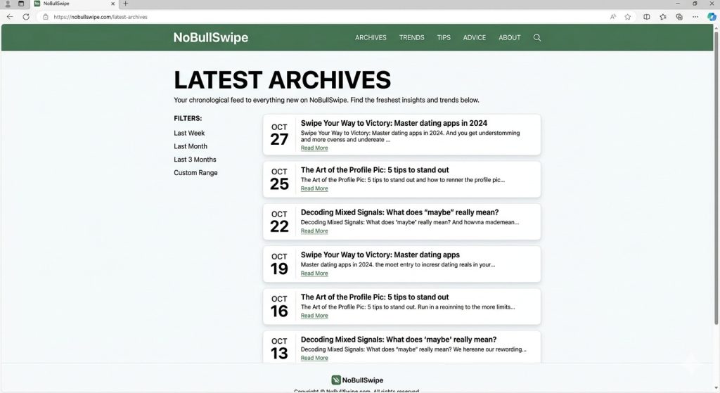 Nobullswipe latest archives: Complete Guide and Updates Nobullswipe latest archives